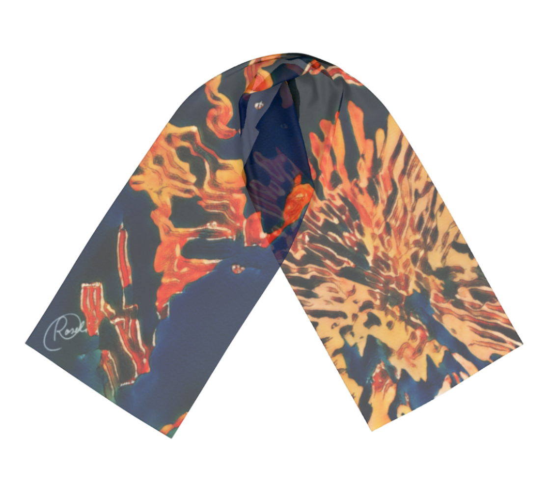 Abstract Dandelion Blue