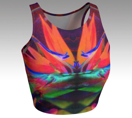 Lotus II - Tank Athletic Crop Top